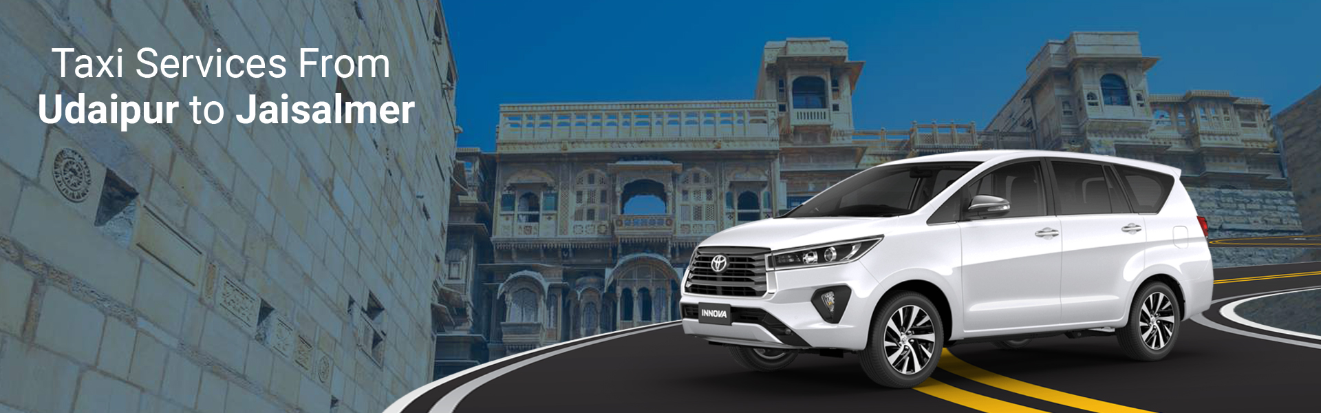 Taxi Services From Udaipur to Jaisalmer